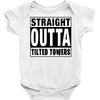 straight outta tilted towers Baby Bodysuit