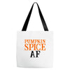 pumpkin spice af Tote Bags