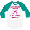 rescued some wine 3/4 Sleeve Shirt