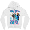 grandma of the birthday girl Zipper Hoodie