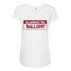 allergic to bullshit Maternity Scoop Neck T-shirt