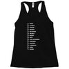 beard length chart funny professor grandpa mustache humor Racerback Tank