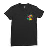 Flower Pocket Ladies Fitted T-Shirt