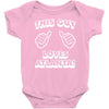 this guy loves atlanta Baby Onesie