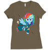 rainbow Ladies Fitted T-Shirt