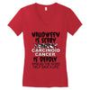 halloween is scary but carcinoid cancer is deadly spread the word help Women's V-Neck T-Shirt