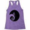 nightmare before christmas black logo Racerback Tank