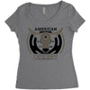 american cowboy Women's Triblend Scoop T-shirt