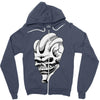 alien skull Zipper Hoodie