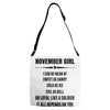 Super November Girl Adjustable Strap Totes