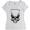 stupid skull Women's Triblend Scoop T-shirt