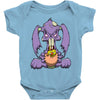 zombie bunny loves brains Baby Onesie