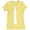 skinny white tie Ladies Fitted T-Shirt