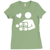 adesivo companion cube portal Ladies Fitted T-Shirt