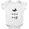 its the sudden deceleration that kills you funny physics Baby Onesie
