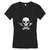 rock skull Women's V-Neck T-Shirt