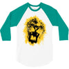 lion yellow 3/4 Sleeve Shirt