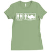 drums   problem solved   mens funny Ladies Fitted T-Shirt
