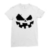 pumpkin face Ladies Fitted T-Shirt