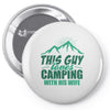 Camper Couple Man Pin-back button