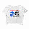 Property of a U.S. Marine Crop Top