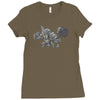 overwatch reinhardt cute Ladies Fitted T-Shirt