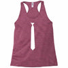 skinny white tie Racerback Tank