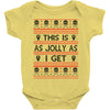 Emo Gothic Ugly Christmas Sweater Baby Onesie
