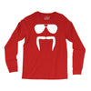 aviator sunglasses horseshoe fu manchu biker mustache Long Sleeve Shirts