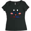 kirby gamer geek snes Women's Triblend Scoop T-shirt