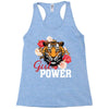 Girl Power White Write Racerback Tank