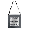 podcasts are the new tv Adjustable Strap Totes