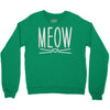 meow cute cat face Crewneck Sweatshirt
