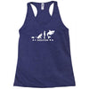 poker ~ fish to shark evolution ~ mens funny poker Racerback Tank