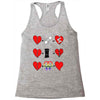 ls lesbian full heart Racerback Tank