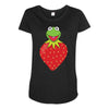 Kermit Strawberry Maternity Scoop Neck T-shirt