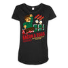 all the bacon and eggs Maternity Scoop Neck T-shirt