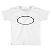black oval Toddler T-shirt