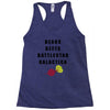 bears beets battlestar galactica Racerback Tank