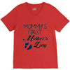 mommys first mothers day V-Neck Tee