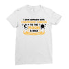 I Love Someone With Childhood Cancer To The Moon And Back To Infinity Ladies Fitted T-Shirt