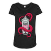 spray paint Maternity Scoop Neck T-shirt