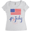 july 4th Women's Triblend Scoop T-shirt