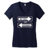 my way or highway Women's V-Neck T-Shirt