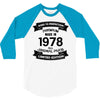 Premium Vintage 1978 3/4 Sleeve Shirt