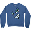 angry cartoon face Crewneck Sweatshirt