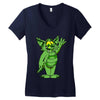 monster cats Women's V-Neck T-Shirt