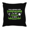 I Love Someone with Lymphoma Cancer to The Moon and Back to Infinity Throw Pillow