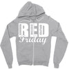 red friday Zipper Hoodie