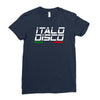 retro italo disco Ladies Fitted T-Shirt